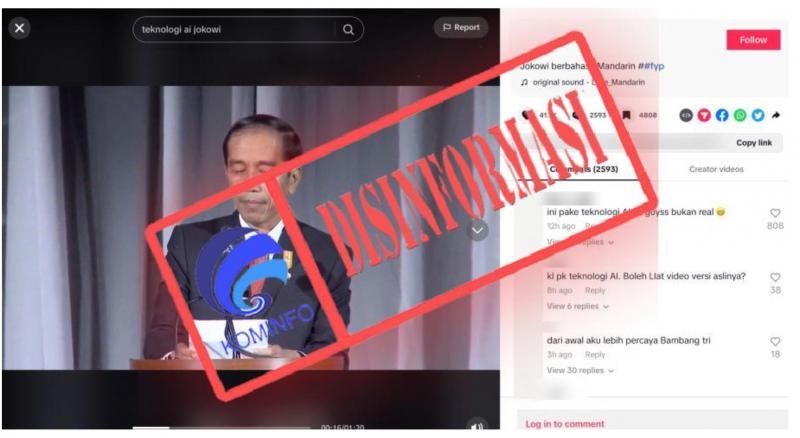 Cek Fakta: Kominfo Tegaskan Video Jokowi Pidato Berbahasa Mandarin Adalah Hoaks! 