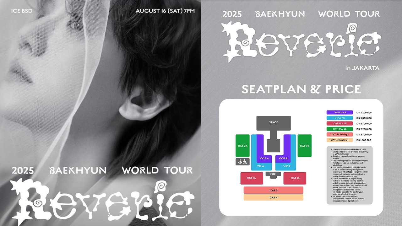 Harga Tiket Konser Baekhyun EXO di Indonesia 2025, Termurah Rp1,8 Juta