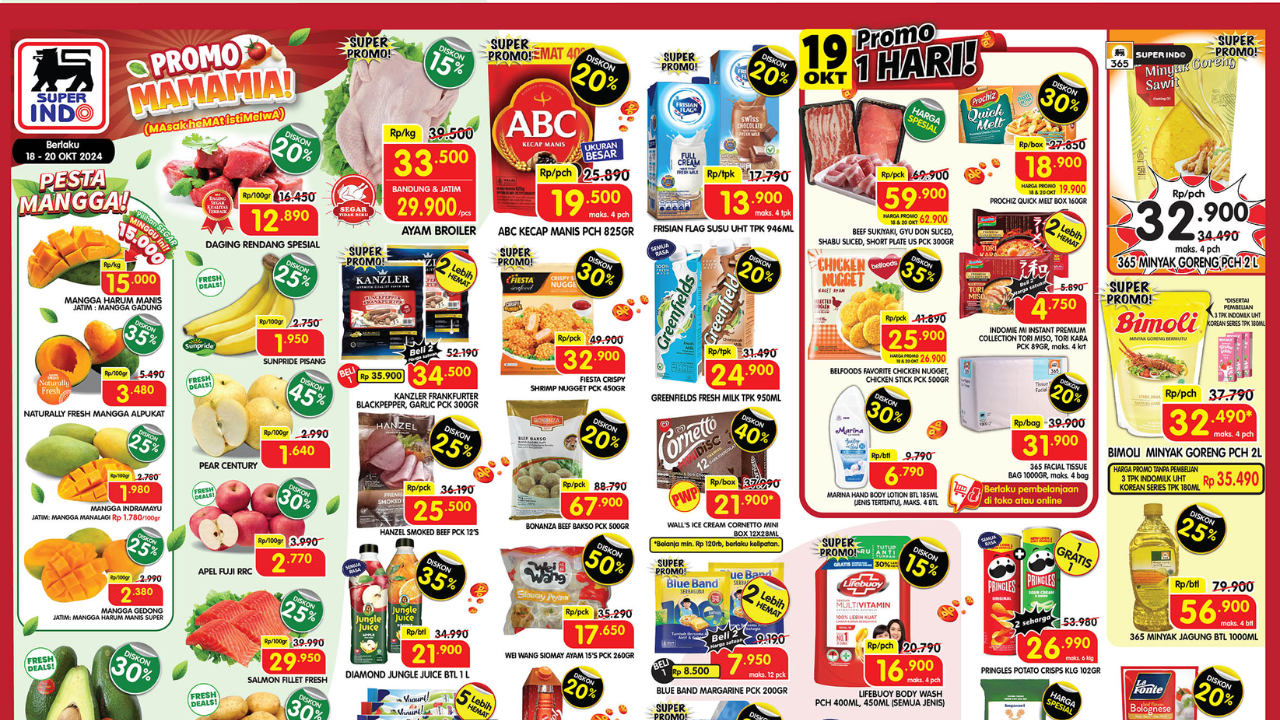 Katalog Promo JSM Superindo 18-20 Oktober 2024, Ikan Salmon Mulai Rp29 Ribuan