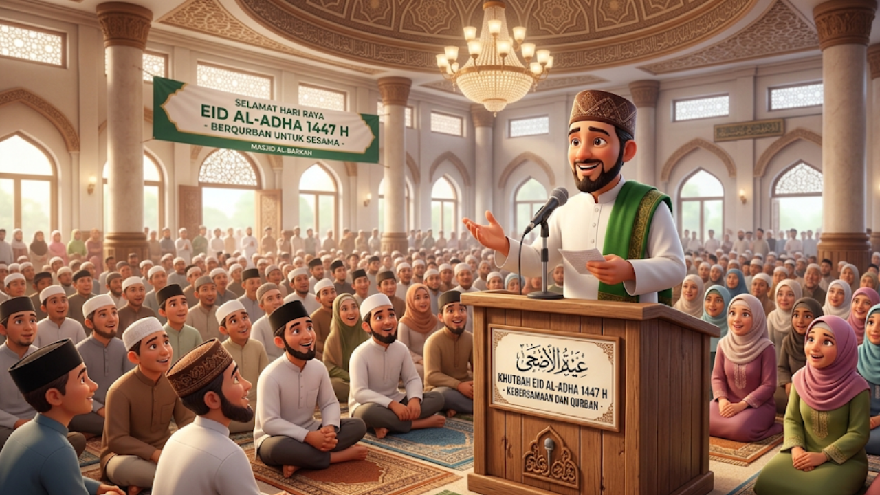 Teks Khutbah Idul Adha 2026 PDF Resmi Kemenag dan Muhammadiyah, Solusi untuk Khatib Ceramah