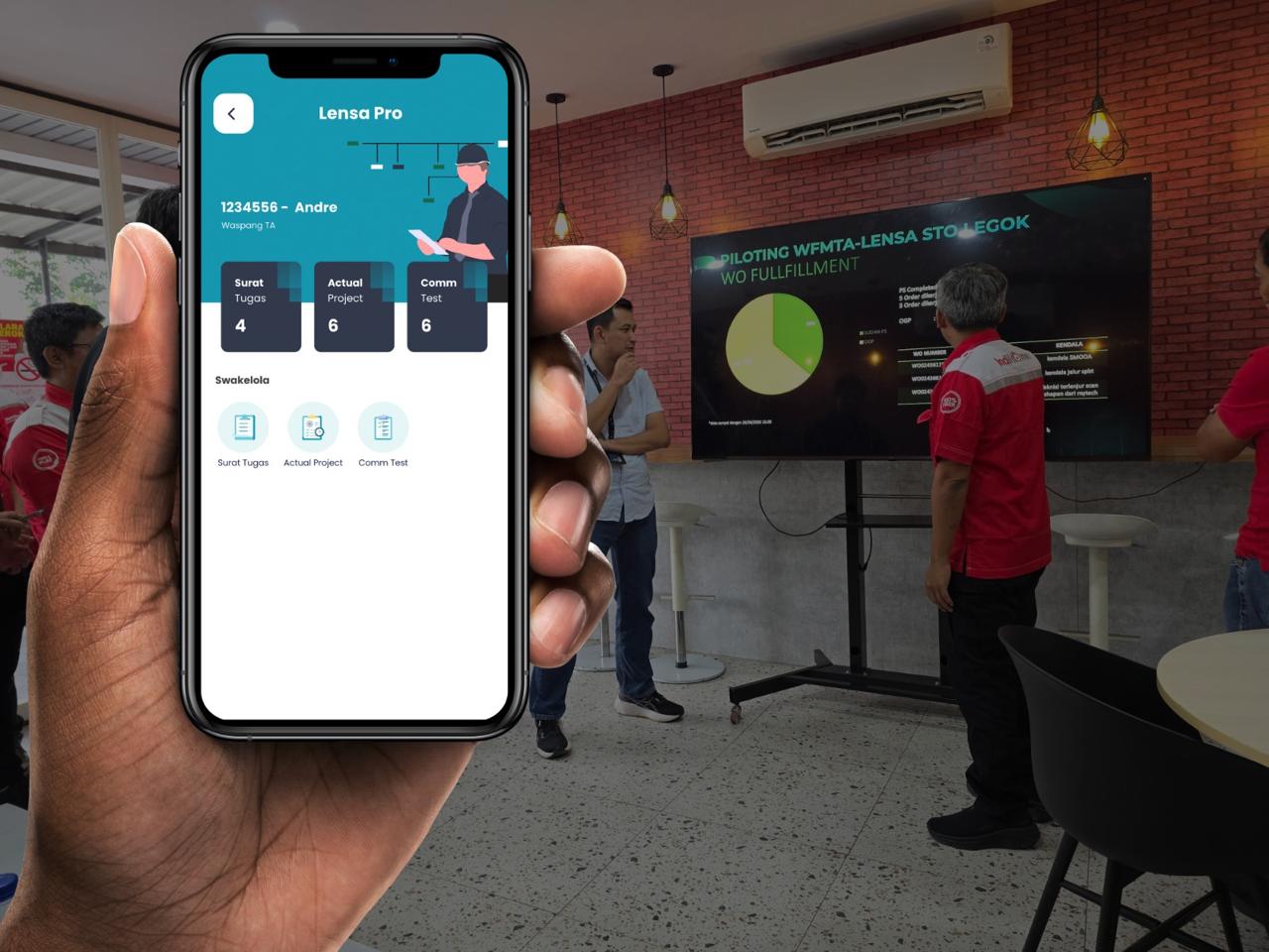 Perkuat Supervisi Proyek, Telkom Akses Rilis Aplikasi LENSA-PRO Inovatif