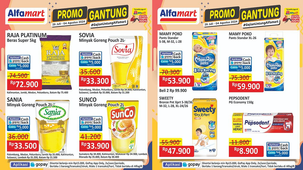 Katalog Promo JSM Alfamart 2-4 Agustus 2024, Beras hingga Minyak Goreng Mulai Rp33 Ribuan