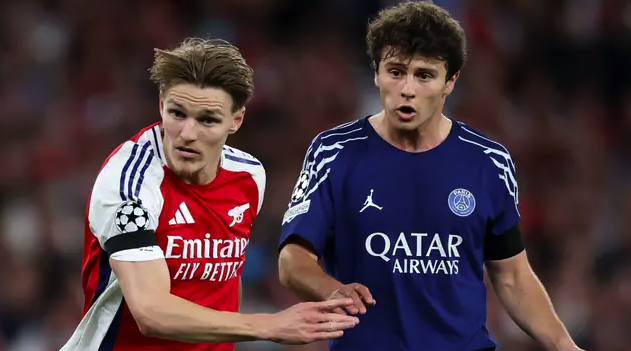 Rating Pemain Arsenal Pasca Ditekuk PSG 1-0 di Semifinal Liga Champions, Odegaard Enggak Kelihatan!