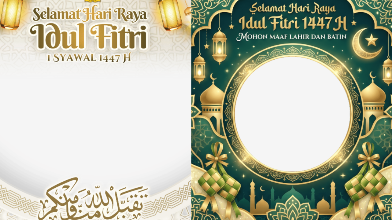 50 Twibbon Idul Fitri 2026 Gratis dan Terbaru Lengkap Ucapan, Rayakan Hari Kemenangan di Media Sosial