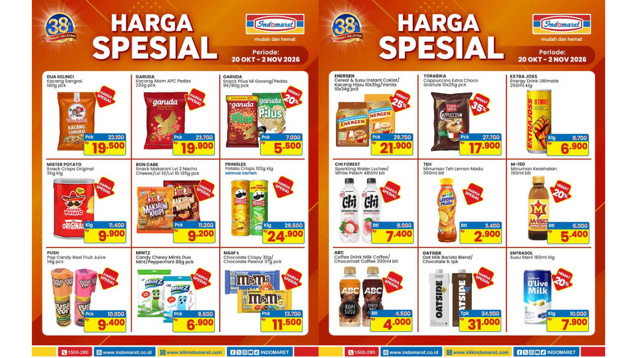 Promo Indomaret Terbaru Akhir Pekan 24 Oktober 2026, Ada Diskon Fiesta Karage-Belfoods Chicken Nugget