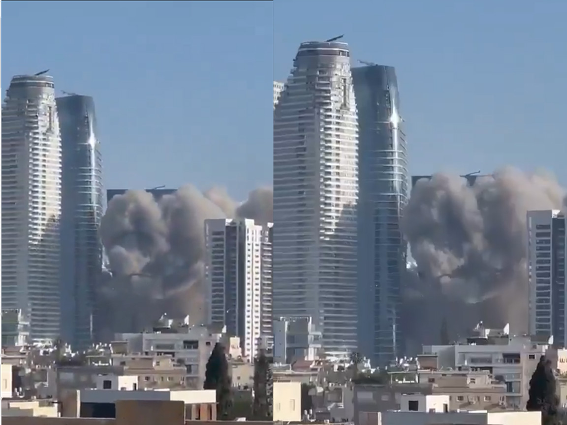 Rudal Iran Hantam Pusat Kota Tel Aviv, Rumah Sakit Hingga Bursa Efek Rusak Parah