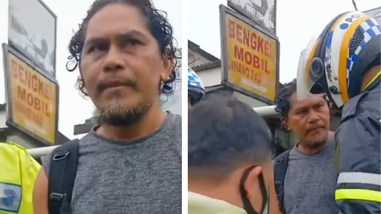 Geger Pria Bertato Todongkan Pistol usai Tabrak Pengendara Vespa di Puncak, Ini Penjelasan Polisi