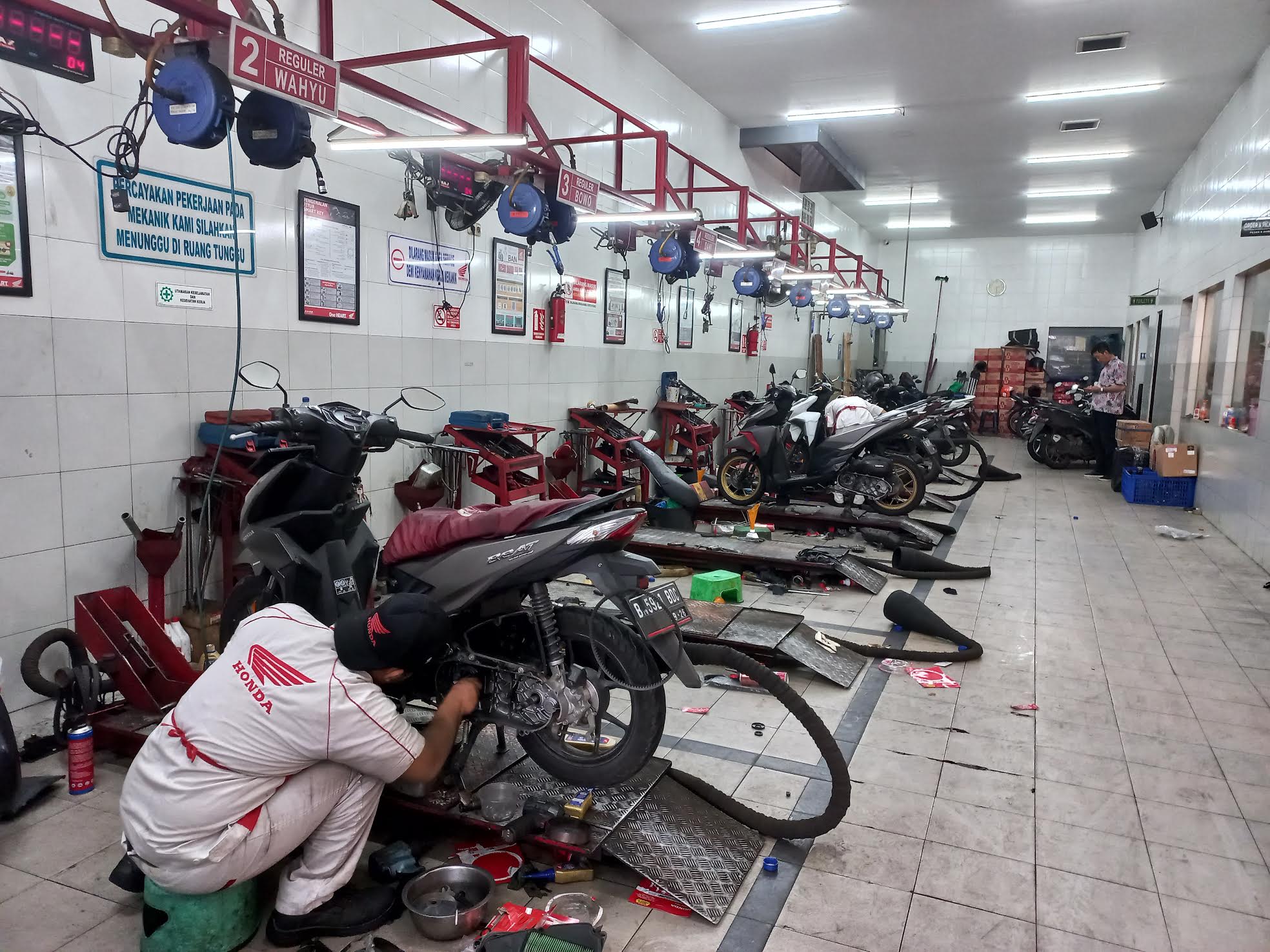 Persiapan Mudik di Bengkel Resmi Honda Meruya Utara
