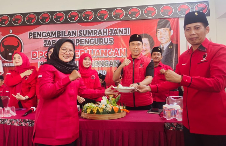 DPC PDIP Lamongan Lantik Pengurus Baru, Dominasi Milenial Warnai Periode 2025–2030