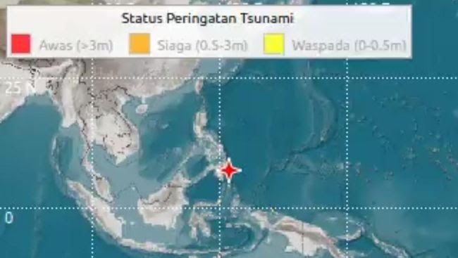 Gempa Dahsyat M7,4 Guncang Filipina, BMKG Keluarkan Peringatan Tsunami untuk Sejumlah Wilayah Indonesia
