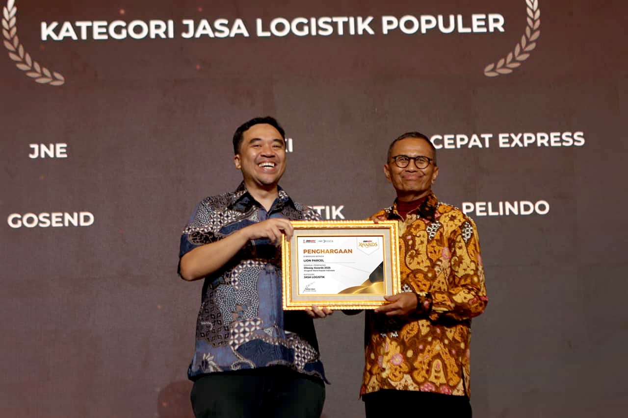 Lion Parcel Raih Brand Populer Kategori Jasa Logistik Disway Awards 2025