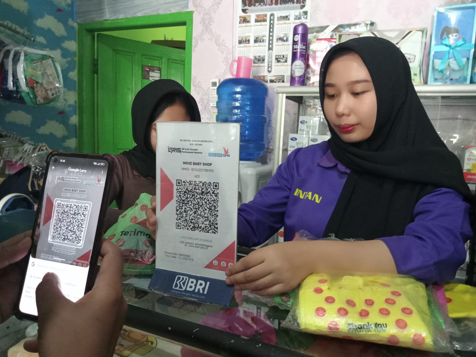 Belanja di NKHZ Baby Shop Prabumulih Kini Lebih Praktis dengan QRIS BRI