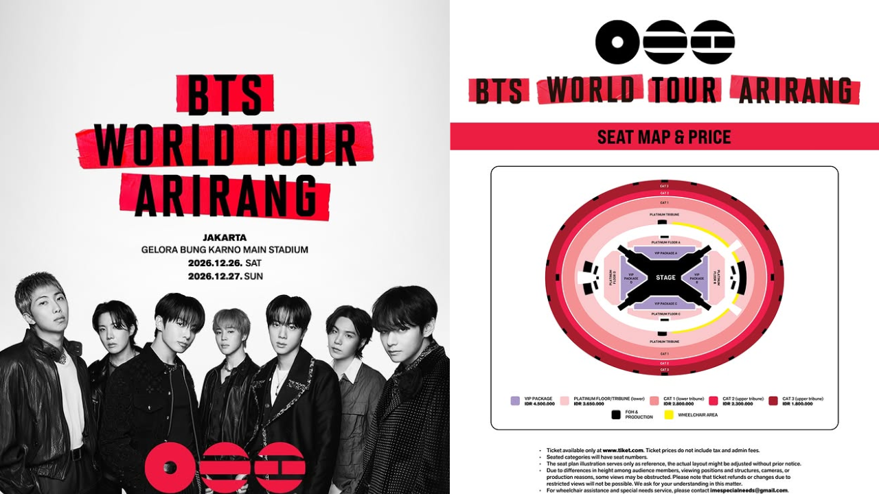 Harga Tiket Konser BTS Di Jakarta 2026, Paling Murah Rp1,8 Juta