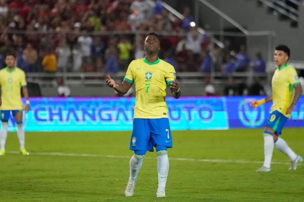 Vinicius Junior Gagal Penalti, Brasil vs Venezuela Berakhir 1-1 