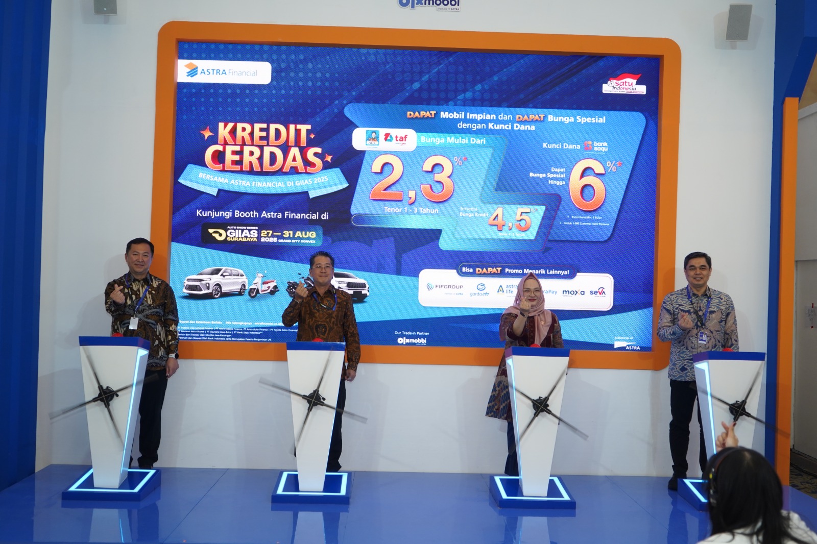 Astra Financial Hadir di GIIAS Surabaya 2025, Tawarkan Kredit Mobil Mulai 2,3% dan Cashback hingga Rp6,8 Juta