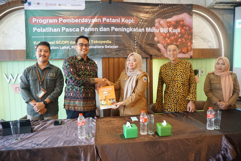 Dukung Potensi Petani Kopi, Tokopedia dan ShopTokopedia bersama Pemerintah Kabupaten Lahat Gelar Program Pelatihan