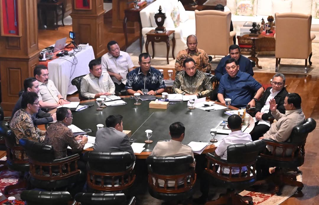 Hadiri Rapat Kabinet Merah Putih di Hambalang, Menhan Sebut Presiden Ingin Program Strategis Nasional Berjalan Tepat Sasaran