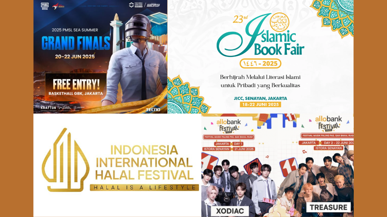 6 Daftar Event Jakarta di GBK Akhir Pekan 21-22 Juni 2025: Ada Pameran Buku, Halal Fest hingga Konser Kpop!