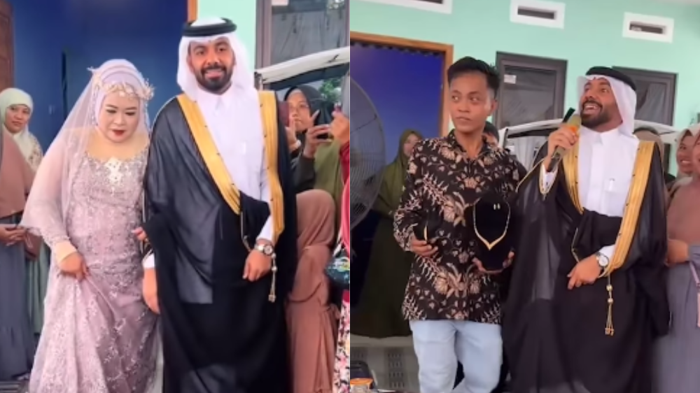 Majikan dari Arab Saudi Datang ke Pernikahan ART di Indonesia dan Beri Sambutan, Warga Kompak Bilang 'Amin'