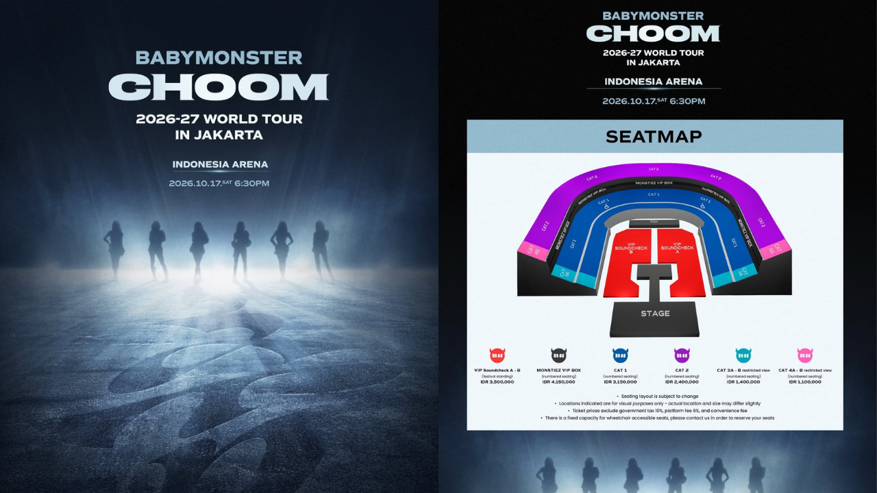 Daftar Harga Tiket Konser BABYMONSTER di Jakarta 2026, Paling Murah Rp1,1 Juta 