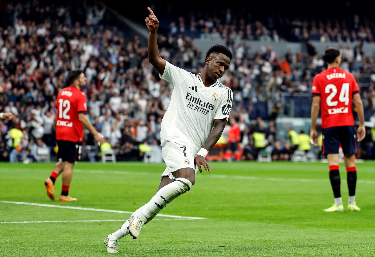 Real Madrid vs Osasuna 4-0: Los Blancos Ngamuk, Vinicius Jr Hattrick