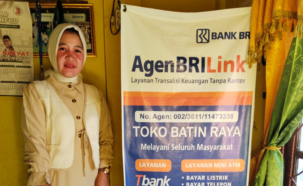 Permudah Tarik Tunai di Desa, Brilink Batin Raya juga Layani Penarikan Bantuan PKH 