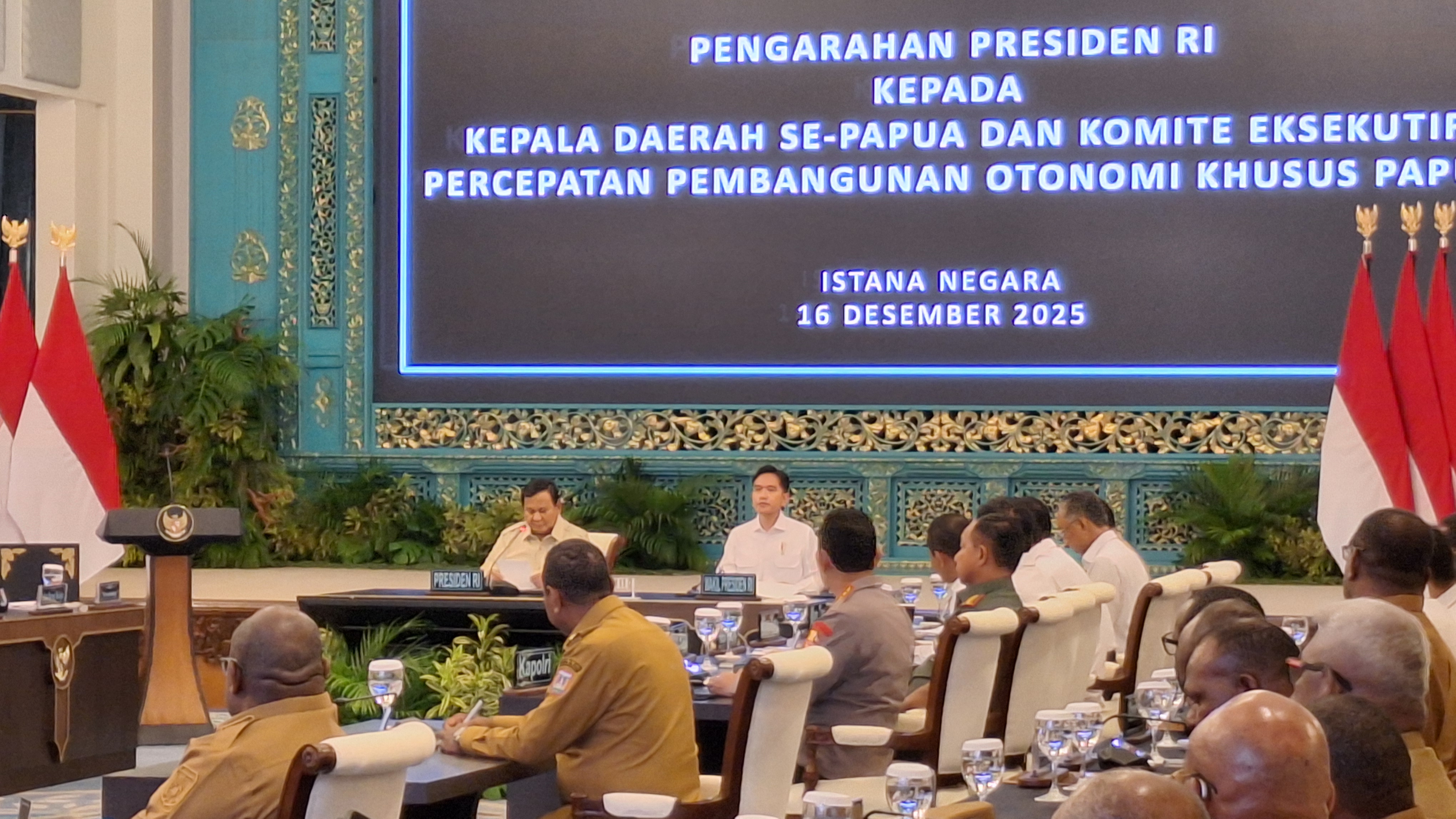Presiden Prabowo Terima Laporan Sinkronisasi Program, Pastikan Pembangunan Papua Tepat Sasaran