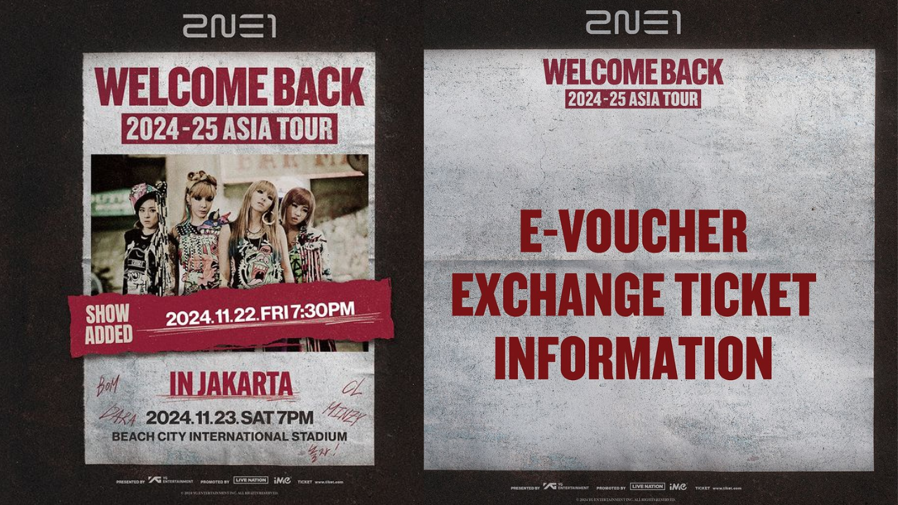 Intip Cara Penukaran Tiket Konser 2NE1 di Jakarta, Dibuka Mulai 21 November 2024