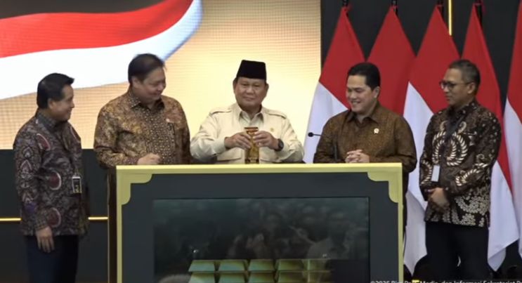 Saat Prabowo Tegur Mayor Teddy di Peresmian Bank Emas, Minta Jokowi Diundang Tiap Acara Peresmian