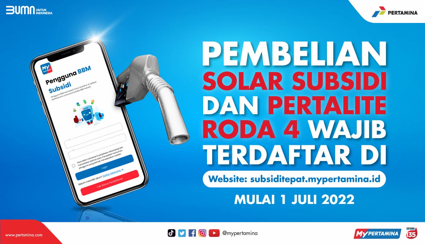 1 Juli Beli Pertalite dan Solar Wajib Daftar di Aplikasi My Pertamina