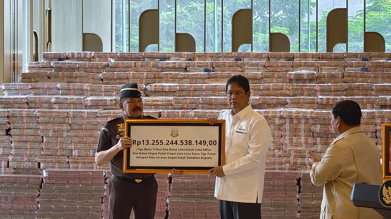 Prabowo: Pengembalian Rp13,2 Triliun dari Kasus Korupsi CPO Jadi Tanda Baik Setahun Pemerintahannya