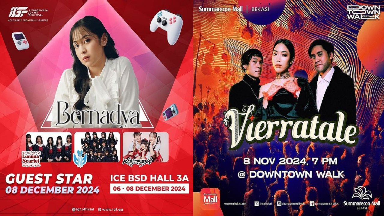 5 Daftar Konser Gratis di Jakarta Akhir Pekan 8-10 November 2024, Karaoke Bareng Bernadya hingga Vierratale