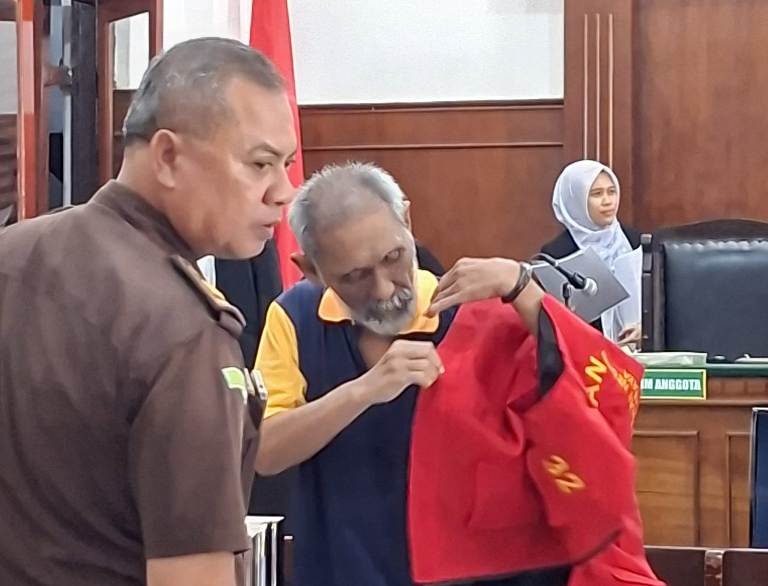 Kakek Kurir Sabu Lintas Pulau S. Mansyur B Didakwa JPU