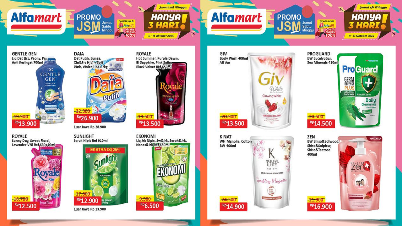 Katalog Promo JSM Alfamart Hari Ini 12 Oktober 2024, Sabun Cuci Piring Cuma Rp6 Ribuan!