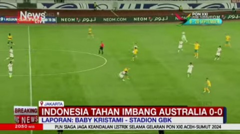 Imbangi Timnas Australia, Indonesia Amankan 1 Poin Lagi!