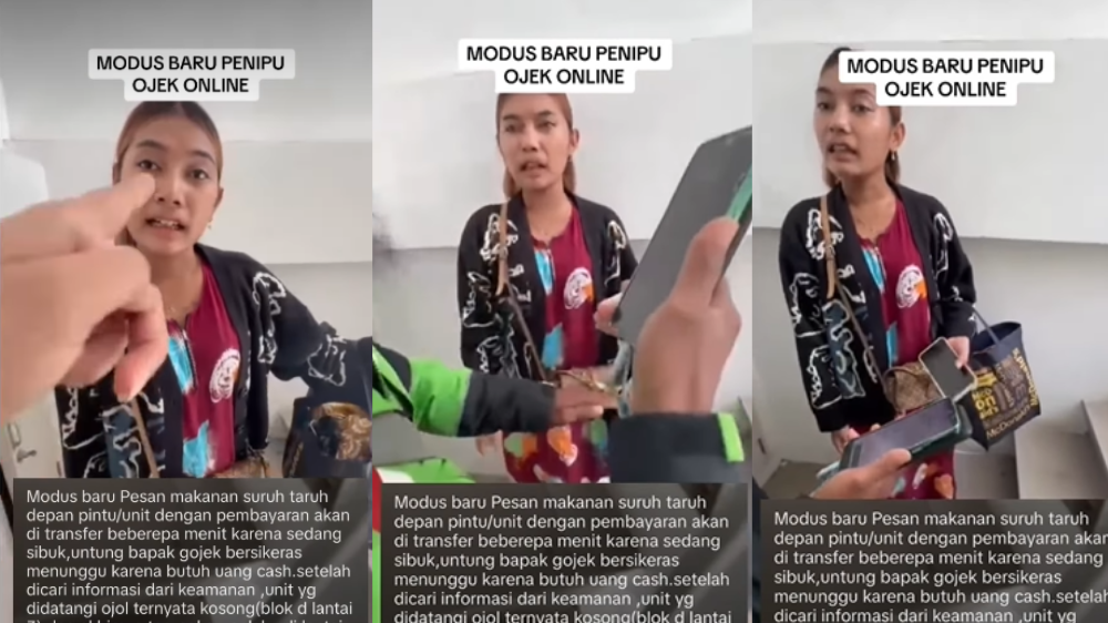 Viral Wanita Kepergok Nipu Ojol usai Pesan Makanan Suruh Taruh di Depan Kamar Kosong, Minta Bayar via Transfer