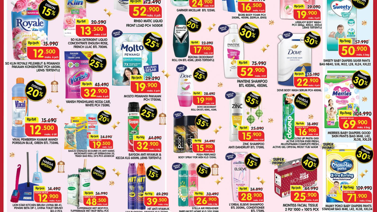 SERBU! Promo Superindo Terbaru Hari ini 31 Januari 2026, Diskon Sunlight Pencuci Piring Cuma Rp17 Ribuan