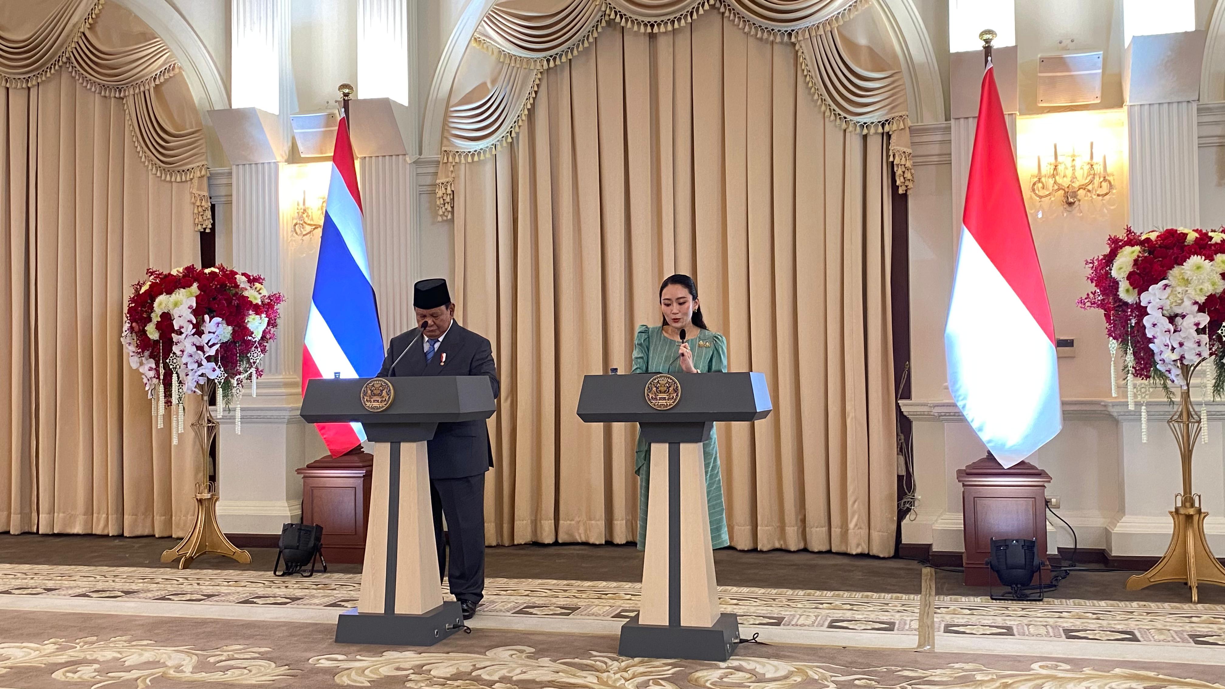 Bertemu dengan PM Thailand, Prabowo Bahas Penipuan Online hingga Perdagangan Narkotika