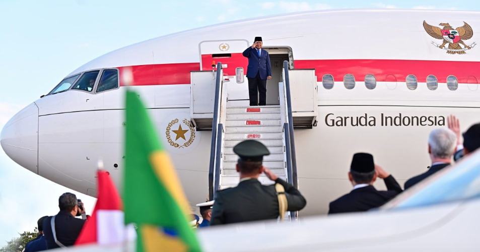 Presiden Prabowo Akhiri Kunjungan Resmi di Brazil, Bertolak dari Brasilia
