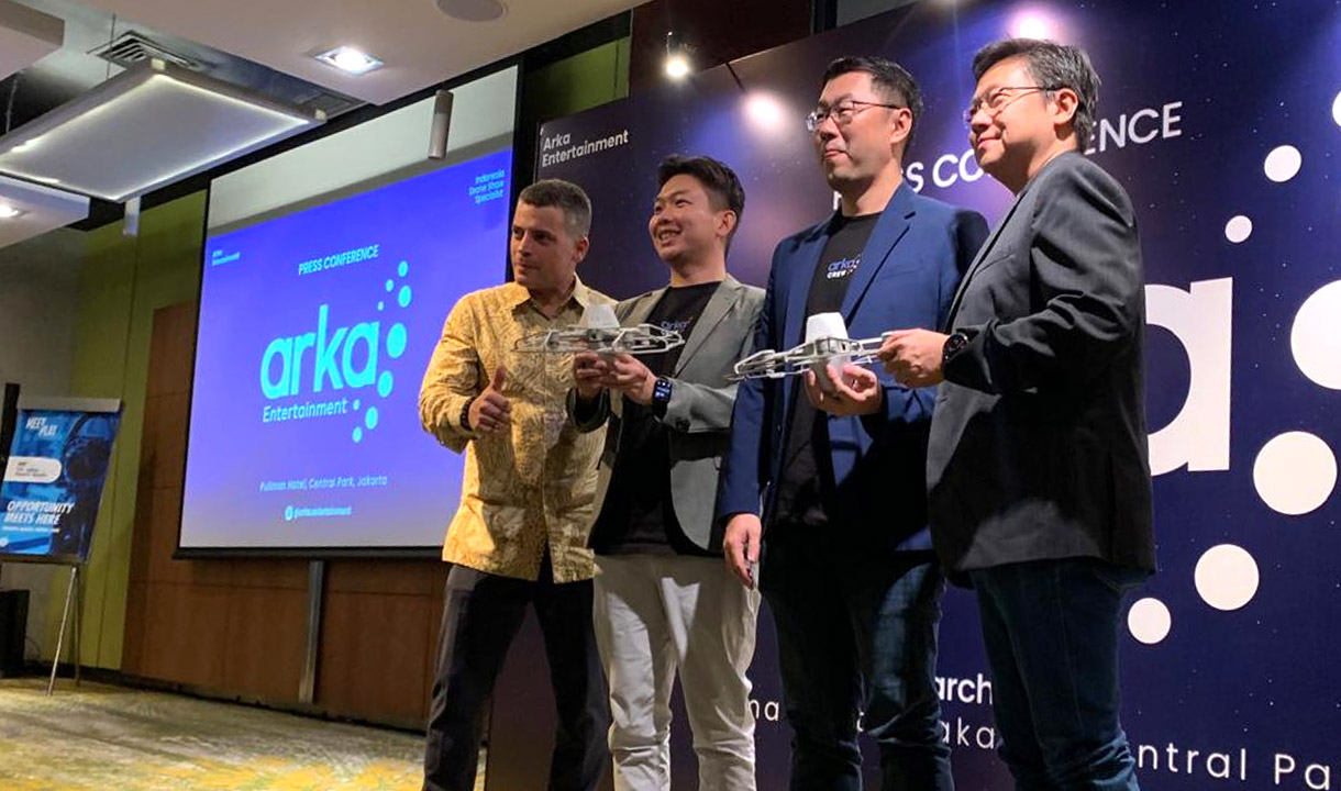 Usung Drone Show ke Tanah Air, Arka Entertainment Terbangkan Hingga 1.500 Drone