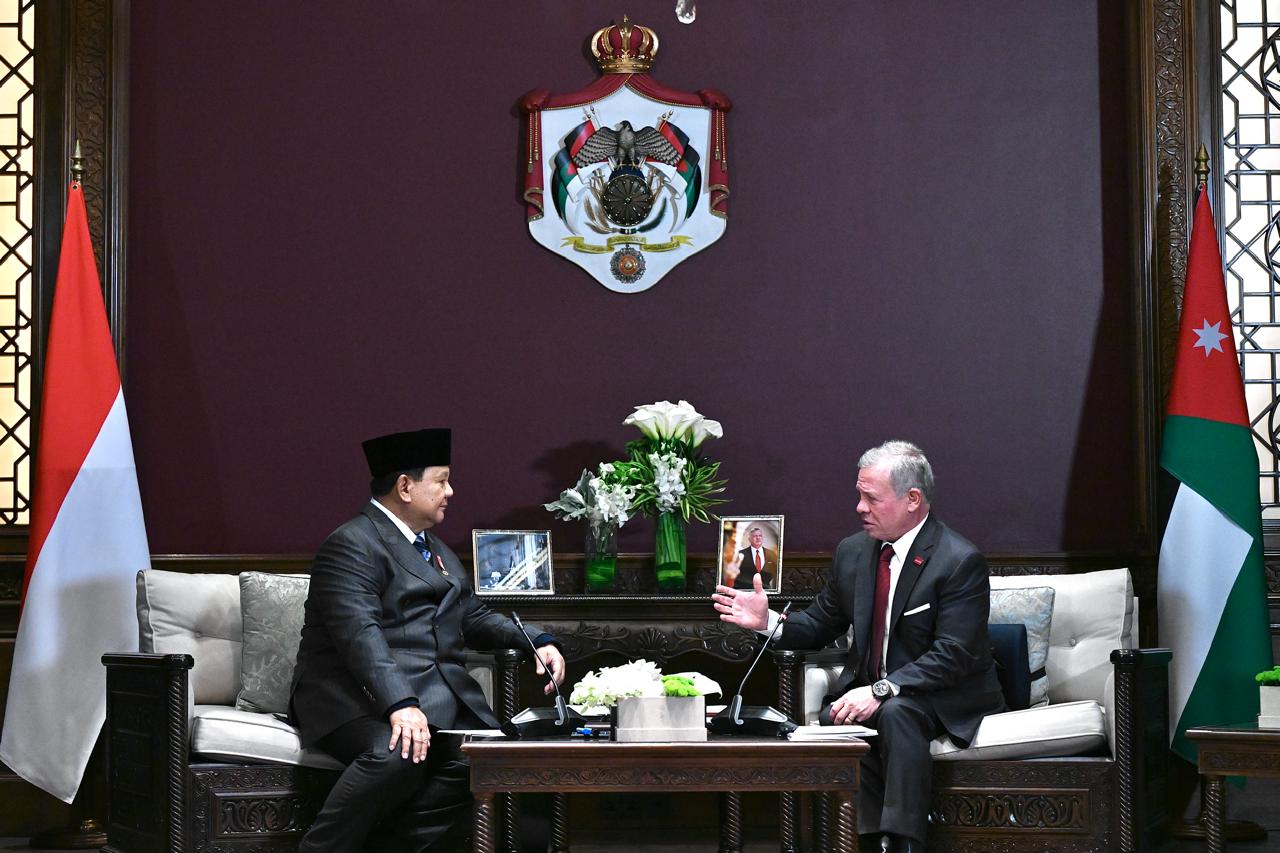 Prabowo dan Raja Abdullah II Perkuat Kerja Sama Indonesia–Yordania Tangani Krisis Gaza dan Tepi Barat