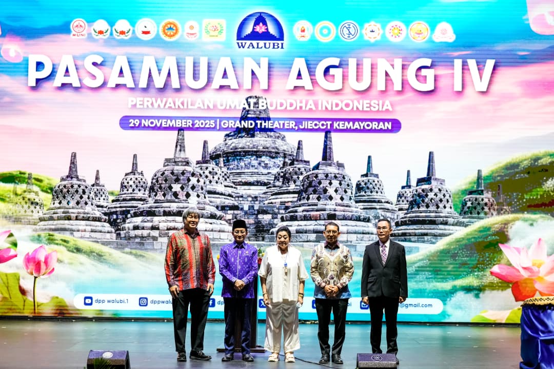 Menbud Hadiri Pasamuan Agung IV Perwakilan Umat Buddha Indonesia, Tekankan Dharma sebagai Pilar Peradaban Nusantara