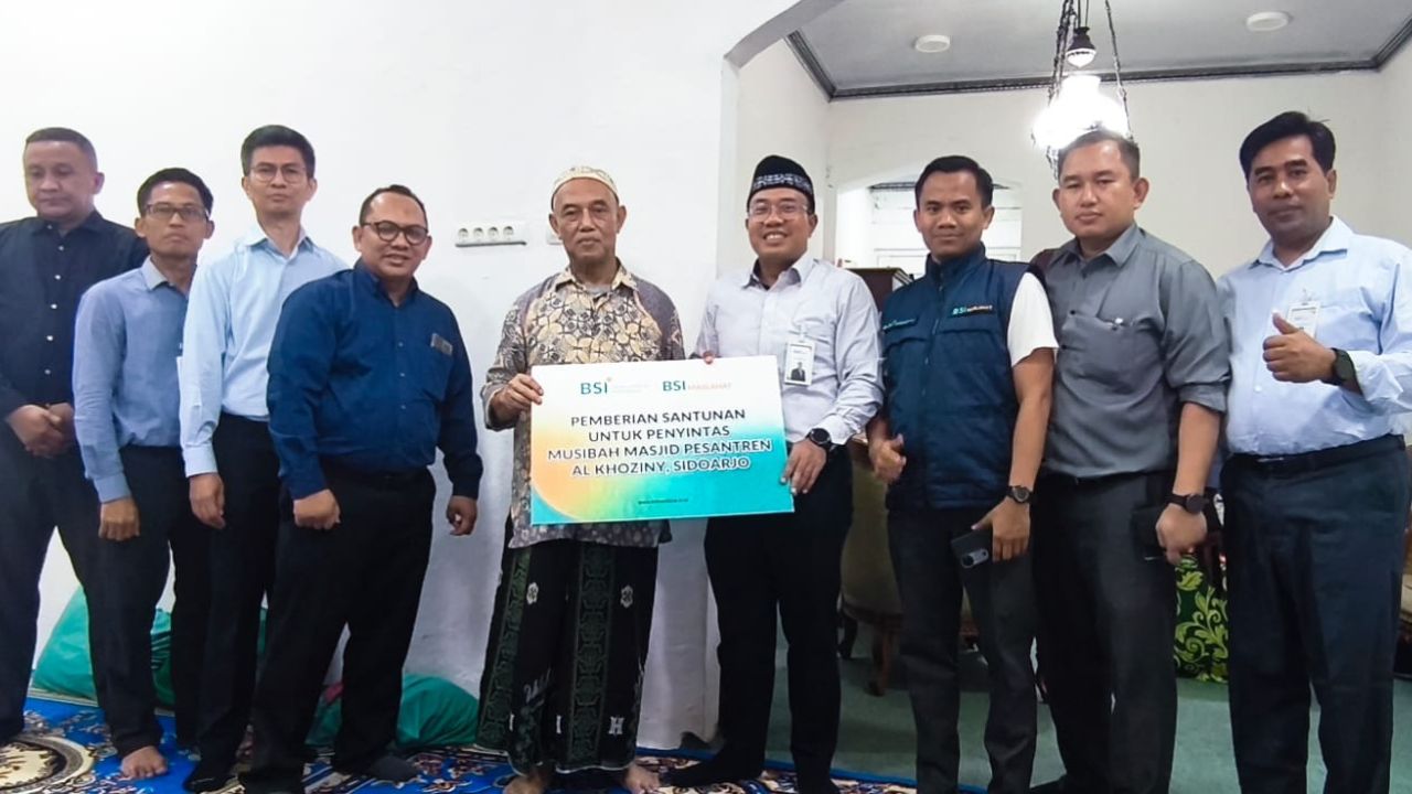 BSI Salurkan Bantuan Rp100 Juta untuk Korban Runtuhnya Mushala Pesantren Al Khoziny Sidoarjo