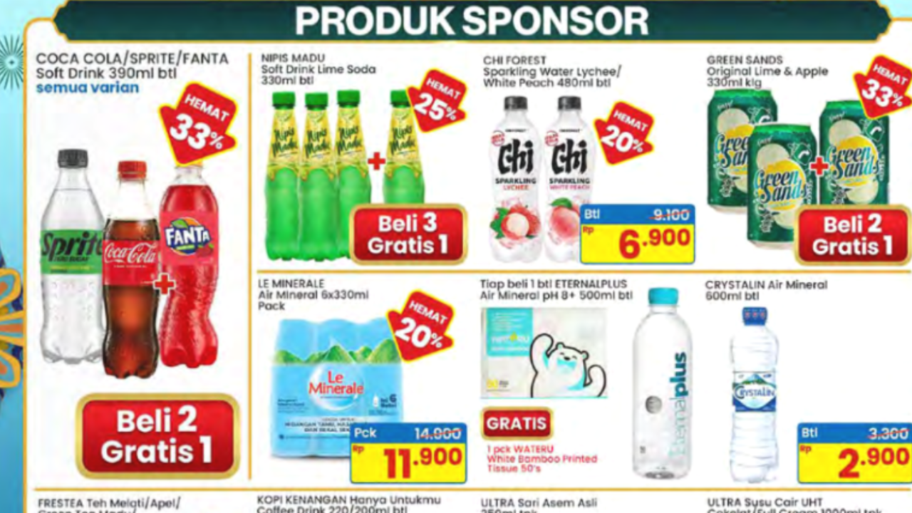 Promo JSM Indomaret Hari Ini 22 Maret 2026 Edisi Idul Fitri, Diskon Minuman Segar Beli 2 Gratis 1!