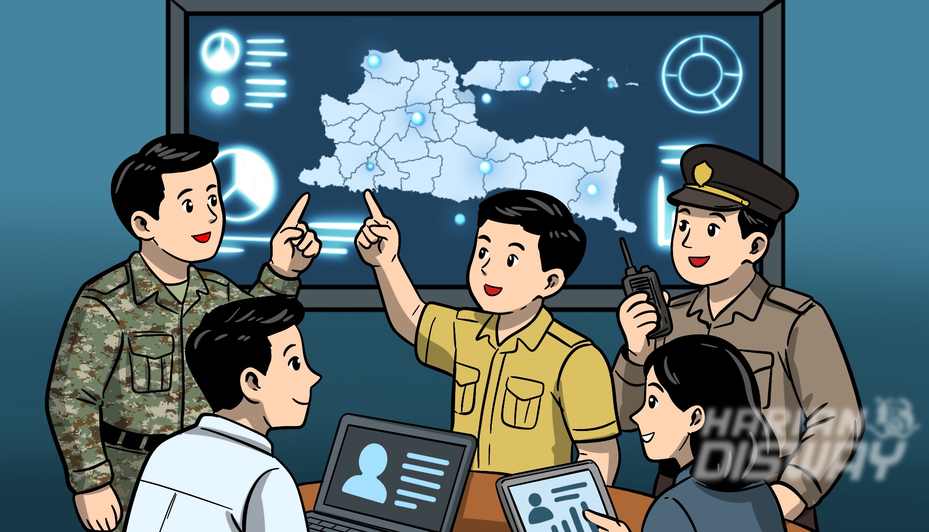 Orkestrasi Satu Data Intelijen Daerah Melalui JATIM WANI