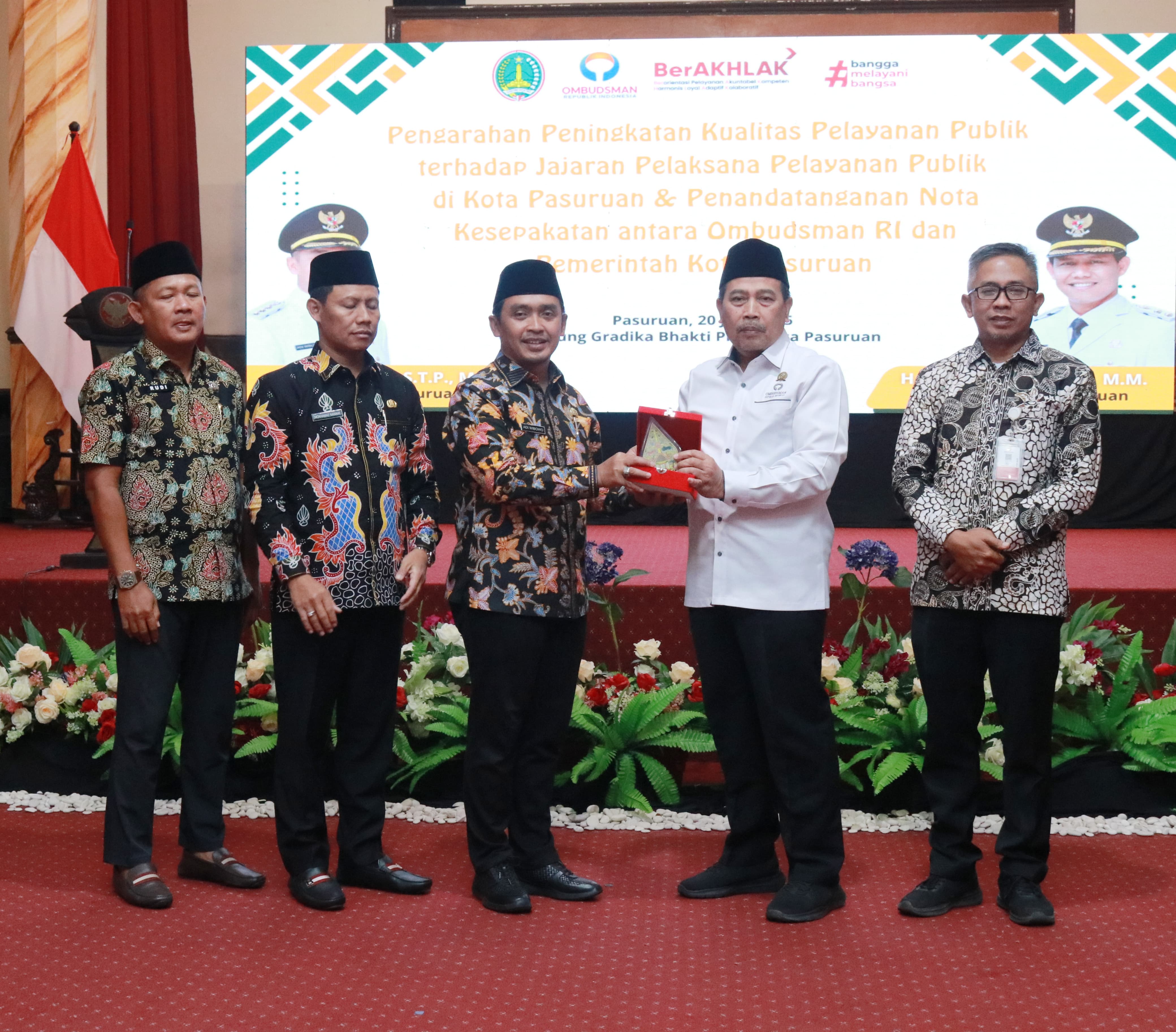 Wali Kota Pasuruan Paparkan Layanan Pengaduan e-sambat Pada Ombudsman RI