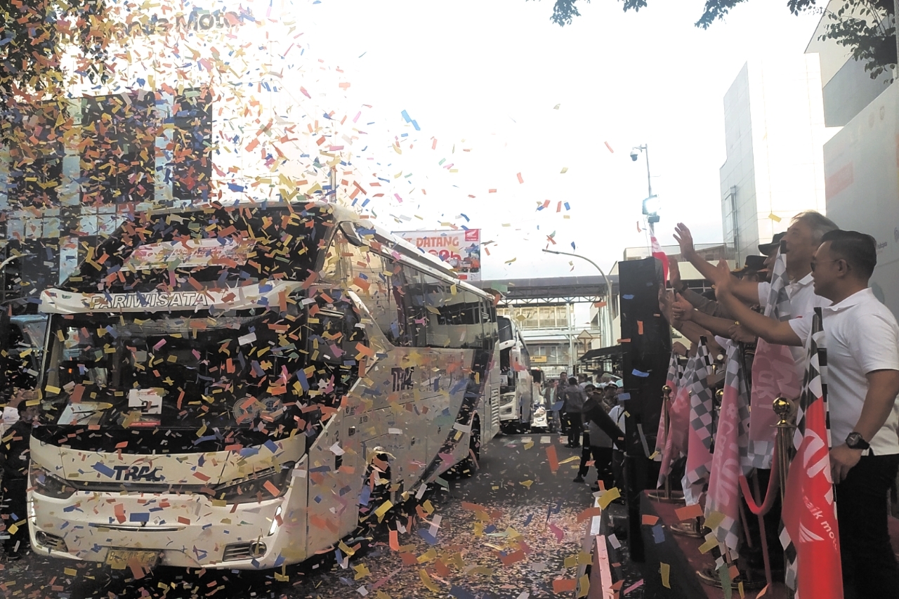 AHM Lepas 59 Bus Mudik Gratis MBBH 2025, Antarkan Ribuan Pemudik