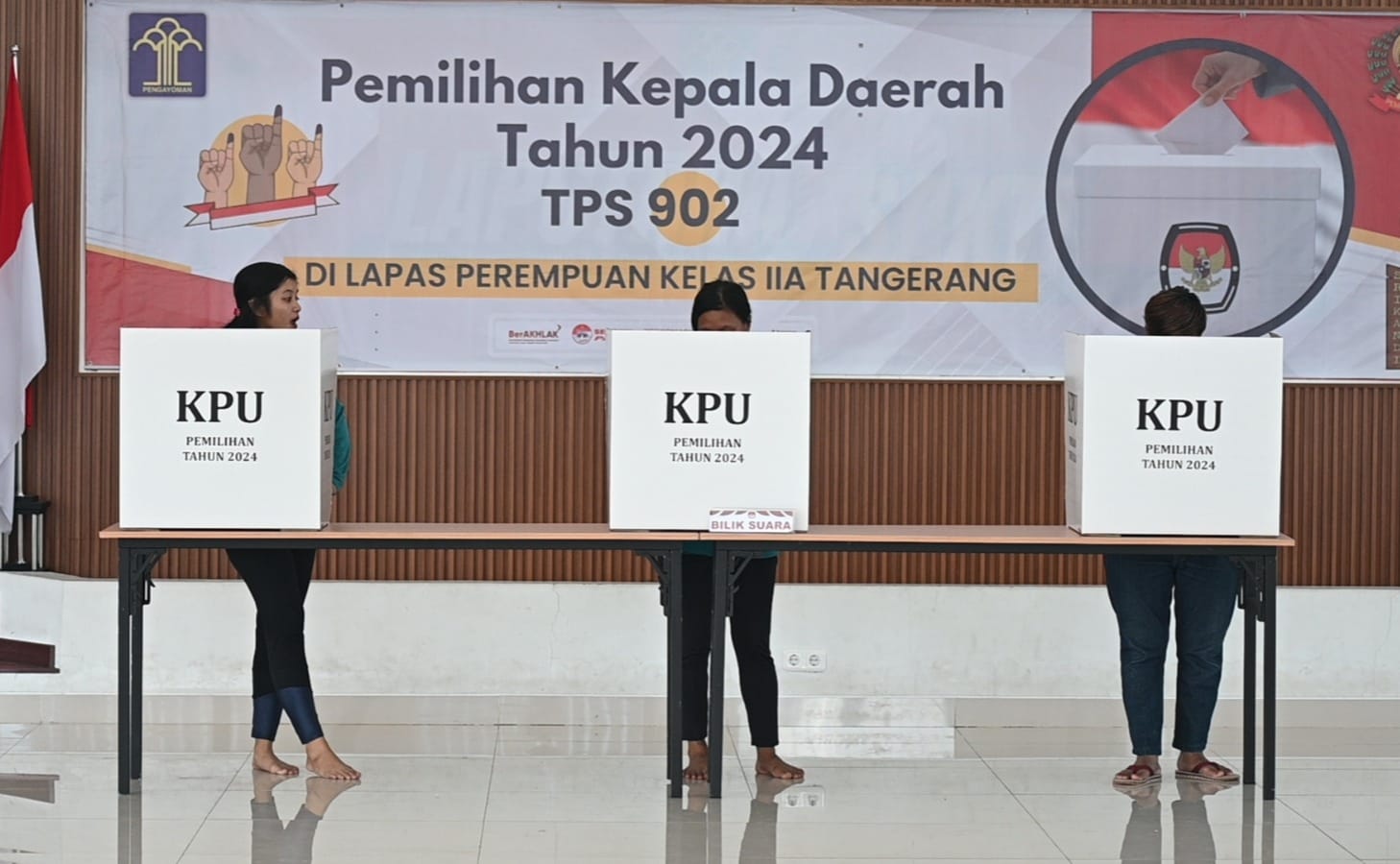 Melihat Coblosan Pilkada 2024 di Lapas Perempuan Kelas IIA Tangerang