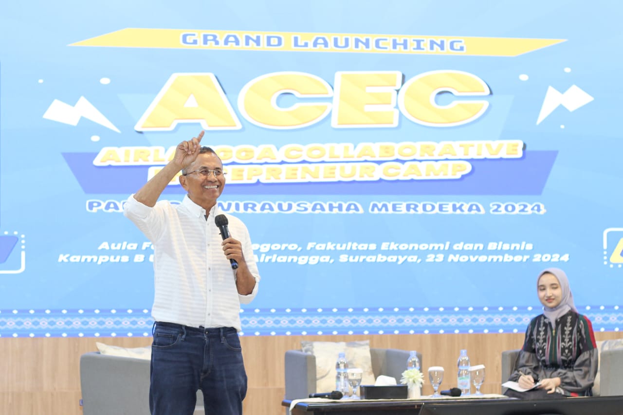 Pesan Wirausaha Dahlan Iskan di ACEC Unair: 'Bisnis Bukan Sekadar Produk, Tapi Uang'