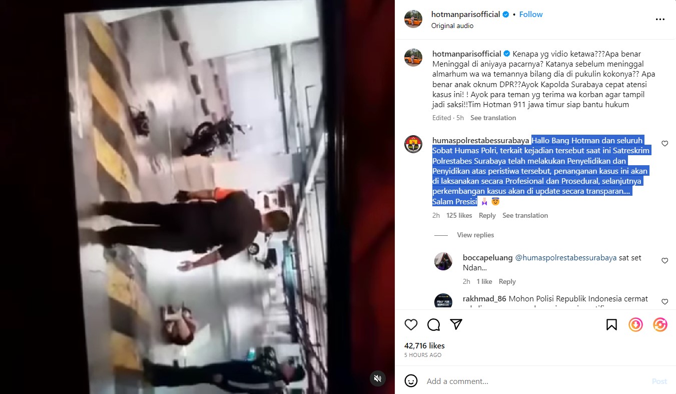 Kebenaran Anak Anggota DPR RI Diduga Aniaya Pacar di Surabaya Diatensi Hotman Paris: Horman 911 Siap Bantu!